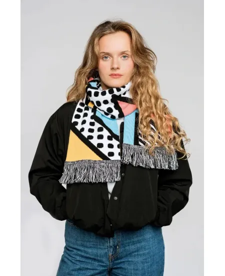 Organic cotton scarf Memphis 2