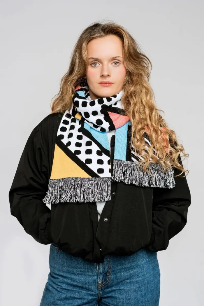Organic cotton scarf Memphis 2