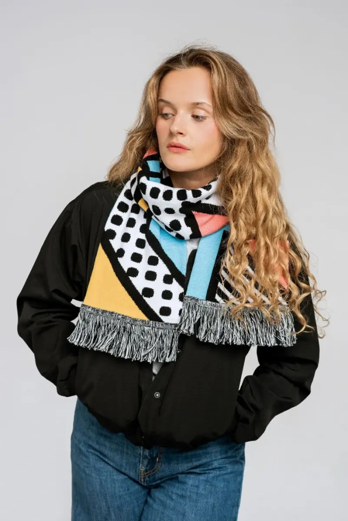 Organic cotton scarf Memphis 2