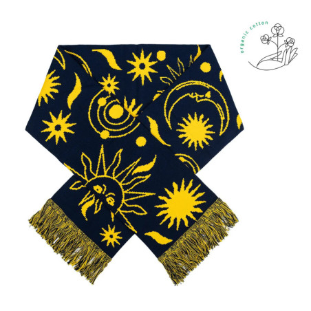Organic cotton scarf All day All night