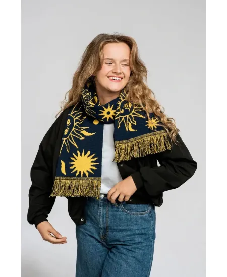Organic cotton scarf All day All night