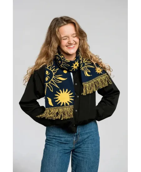 Organic cotton scarf All day All night