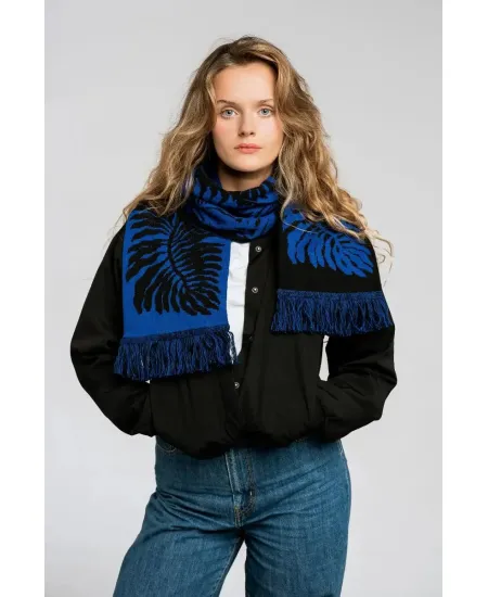 Organic cotton scarf Fern