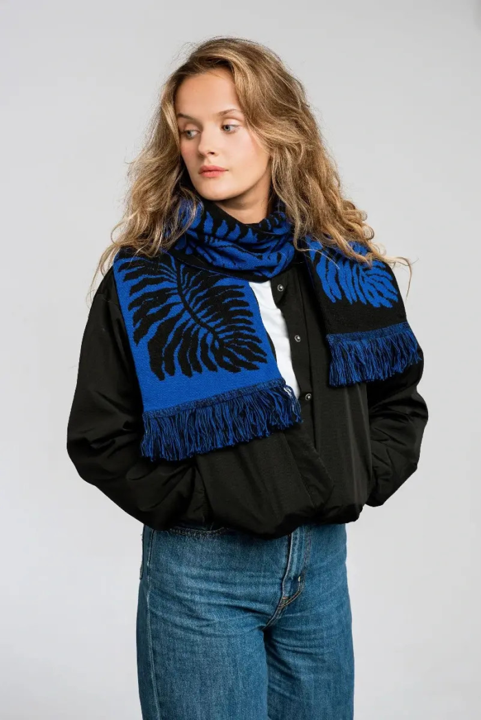 Organic cotton scarf Fern