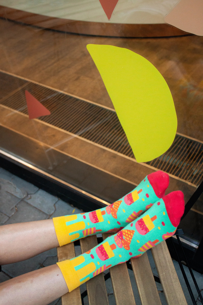 Organic cotton socks Ice Cream