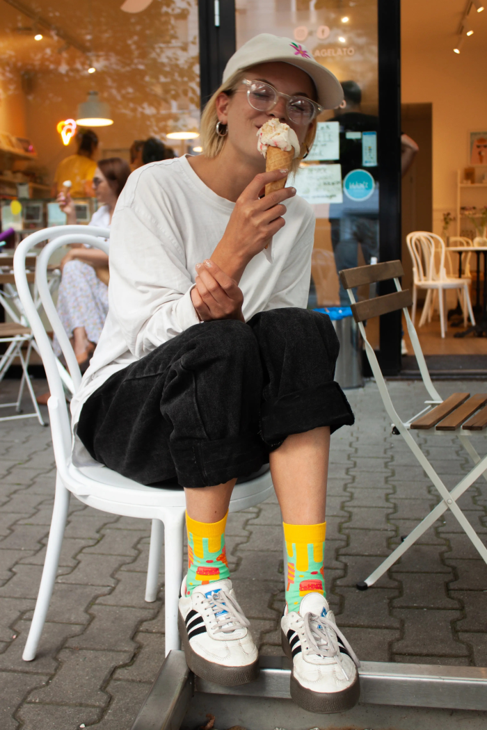 Organic cotton socks Ice Cream