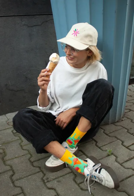Skarpetki z bawełny organicznej Lody