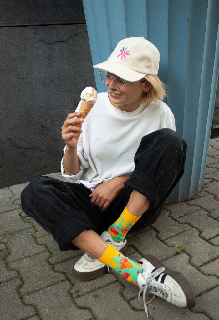 Skarpetki z bawełny organicznej Lody