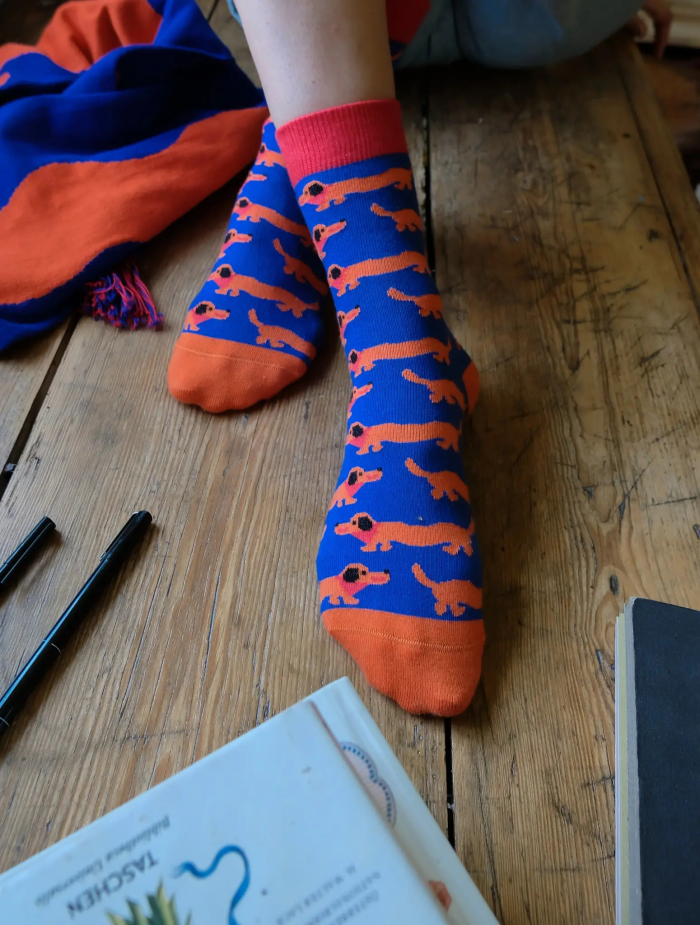 Organic cotton socks Dachshunds