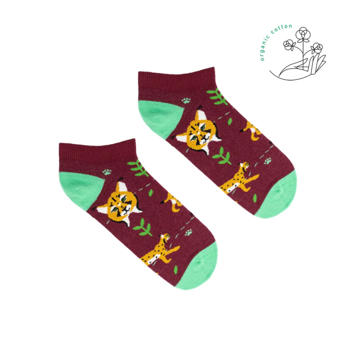 Organic cotton ankle socks Lynxes