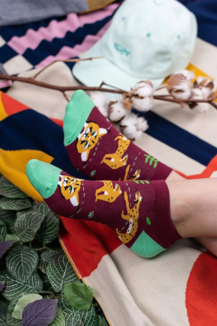 Organic cotton ankle socks Lynxes