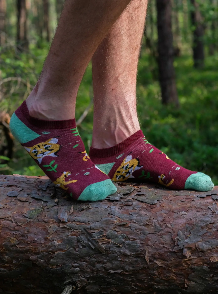 Organic cotton ankle socks Lynxes