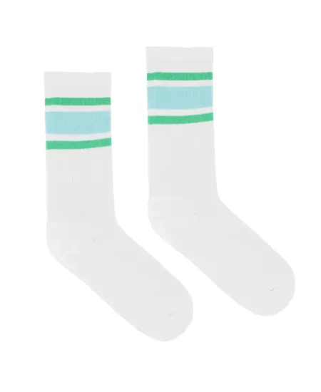 Sport white socks with...
