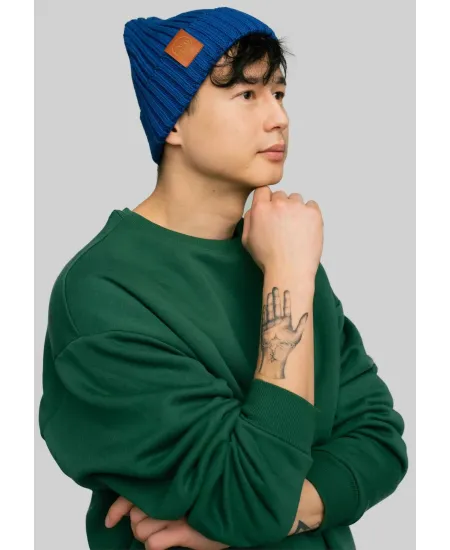 Cornflower organic cotton alkatraz beanie