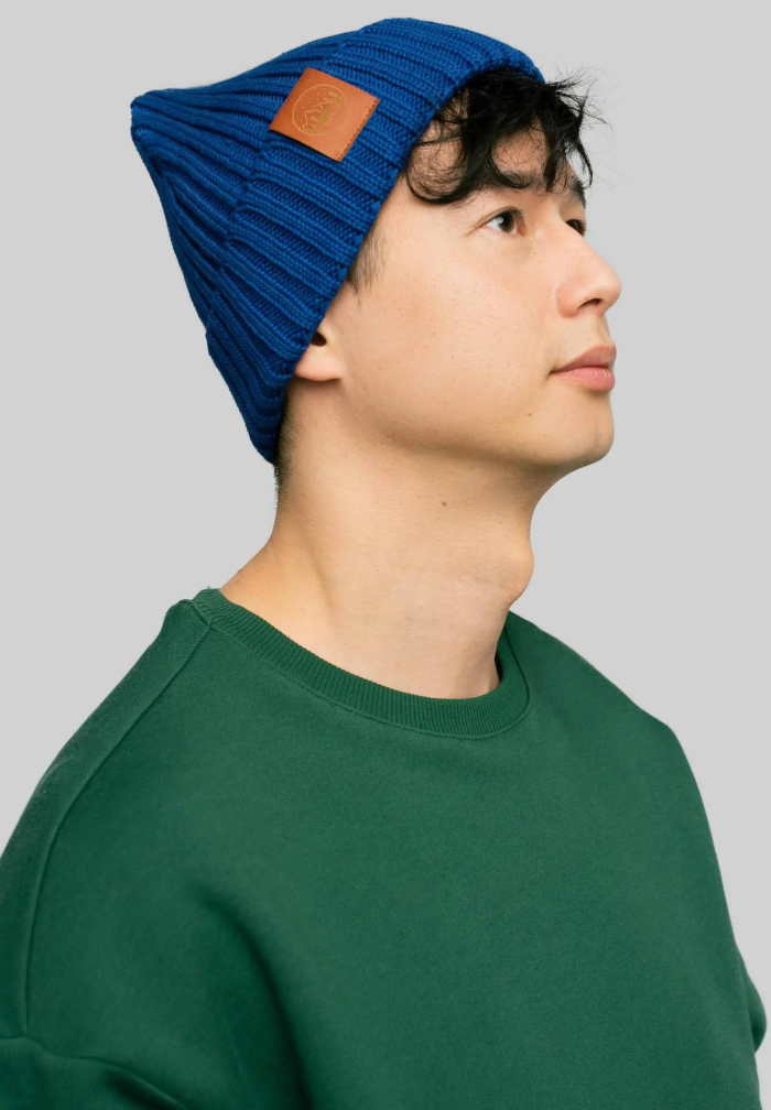 Cornflower organic cotton alkatraz beanie