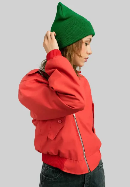 Czapka beanie z bawełny organicznej zielona