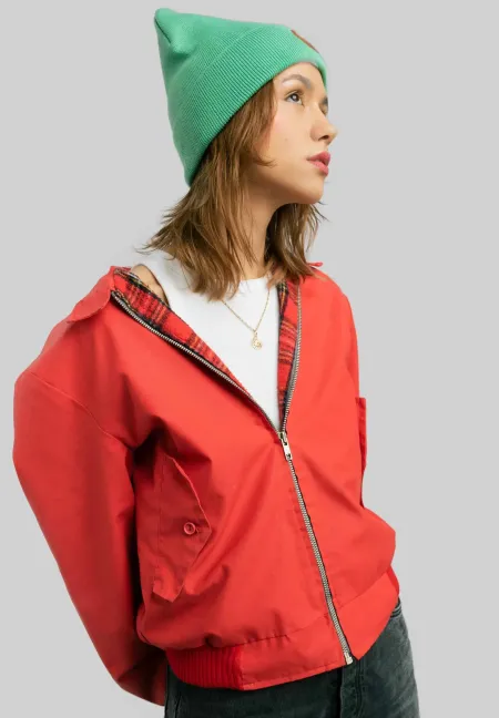 Czapka beanie z bawełny organicznej blada miętowa