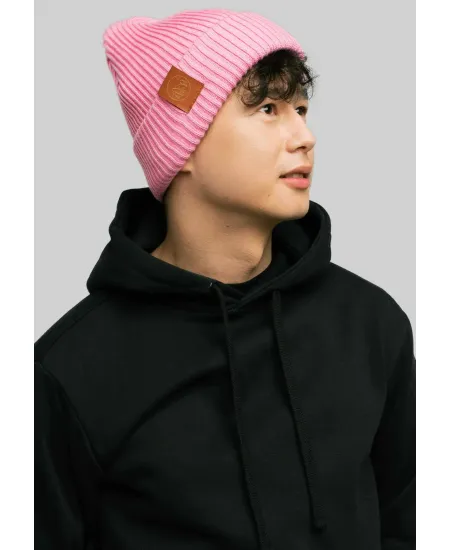 Pink levconia organic cotton winter beanie