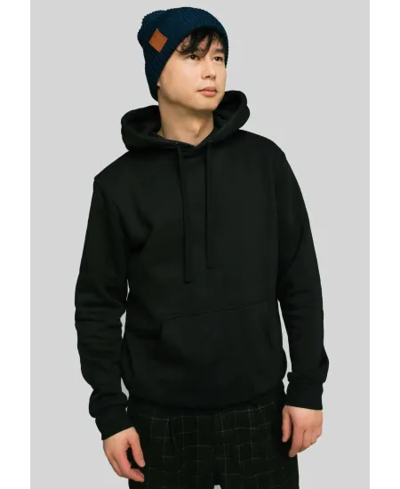 Navy blue organic cotton winter beanie