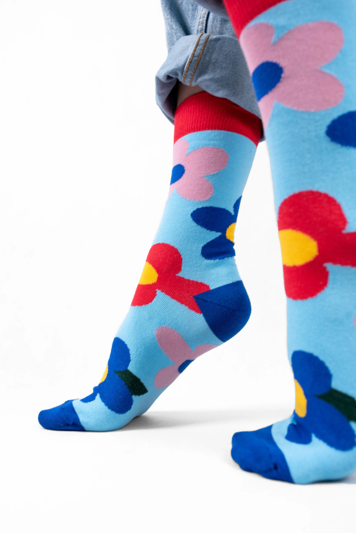 Organic cotton socks Flowers