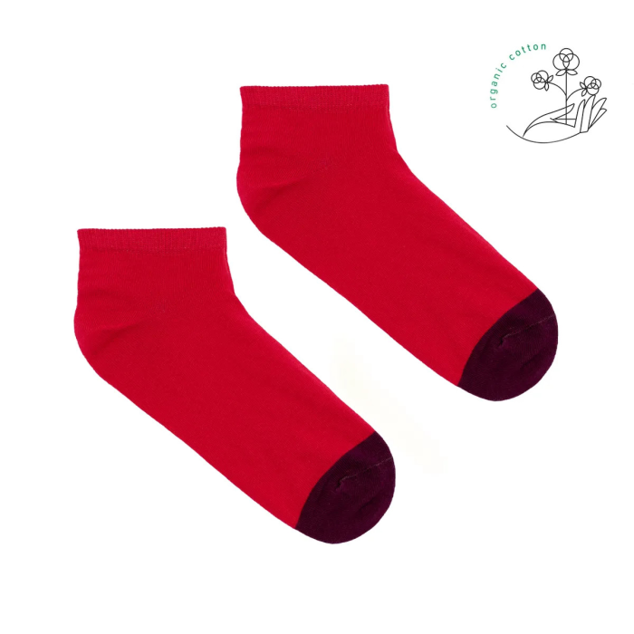 Red ankle socks