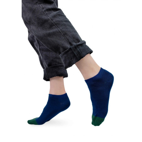 Navy blue ankle socks
