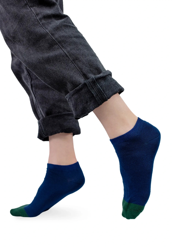Navy blue ankle socks