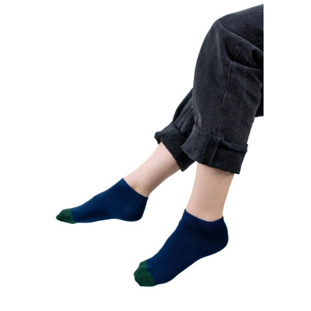 Navy blue ankle socks