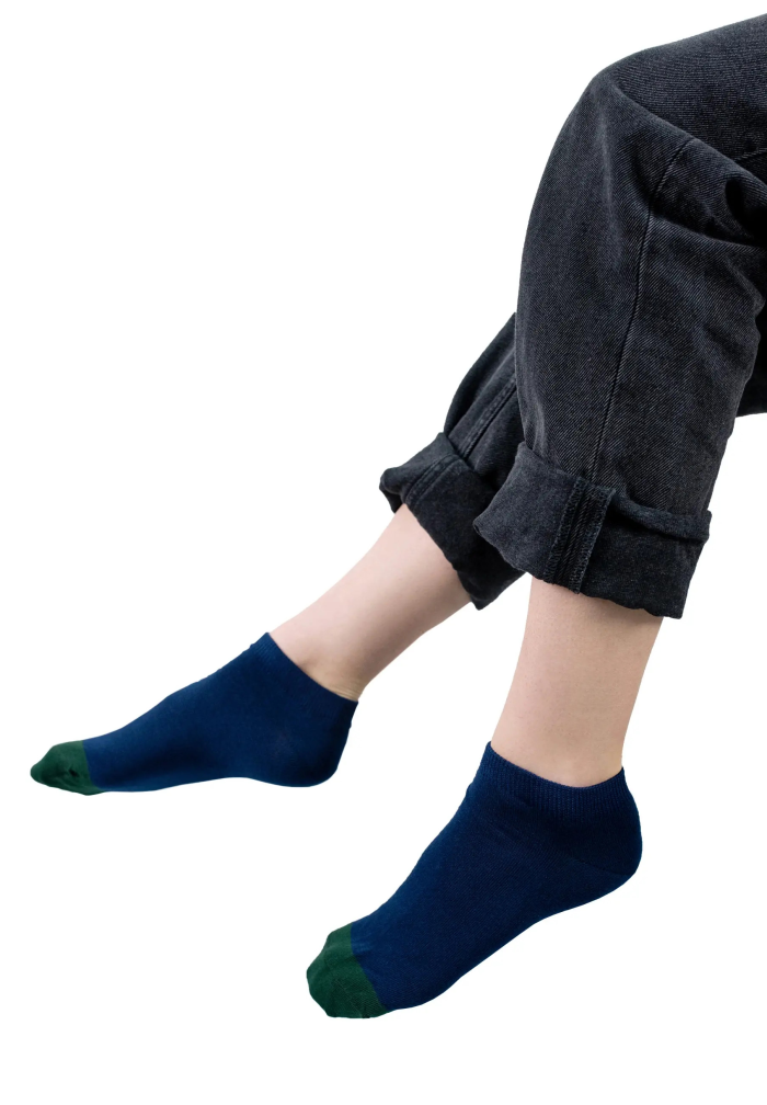 Navy blue ankle socks