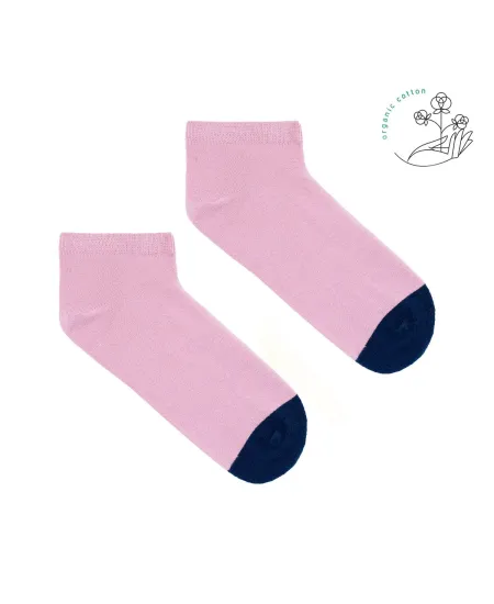 Powder pink ankle socks