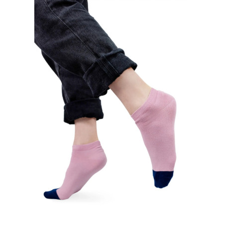 Powder pink ankle socks