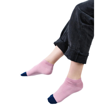 Powder pink ankle socks