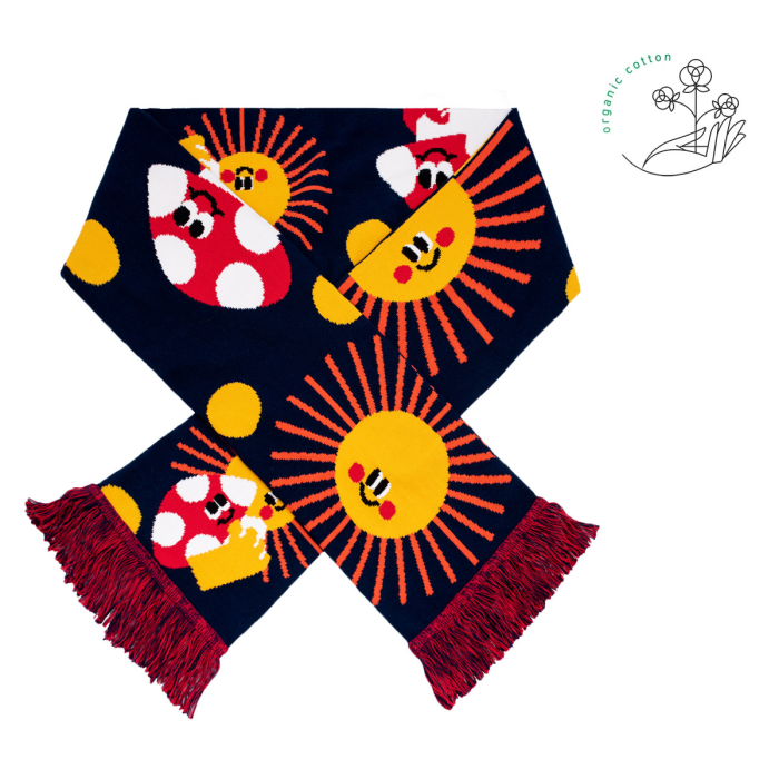Organic cotton scarf Friendship
