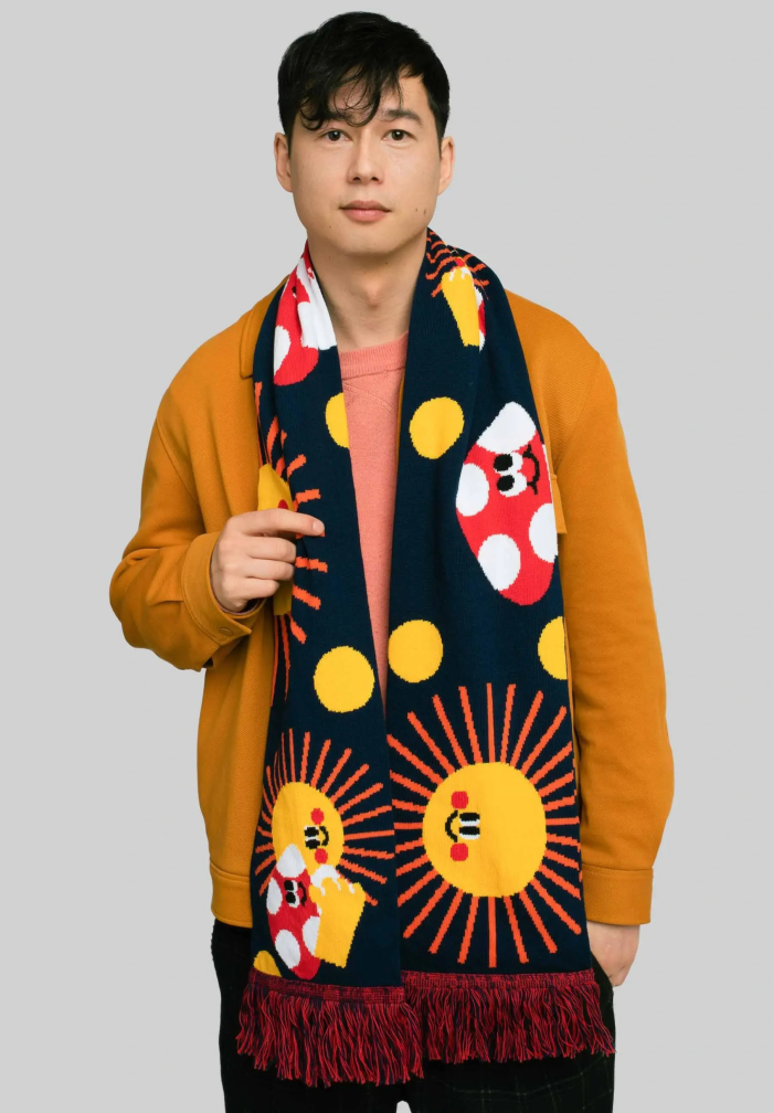 Organic cotton scarf Friendship