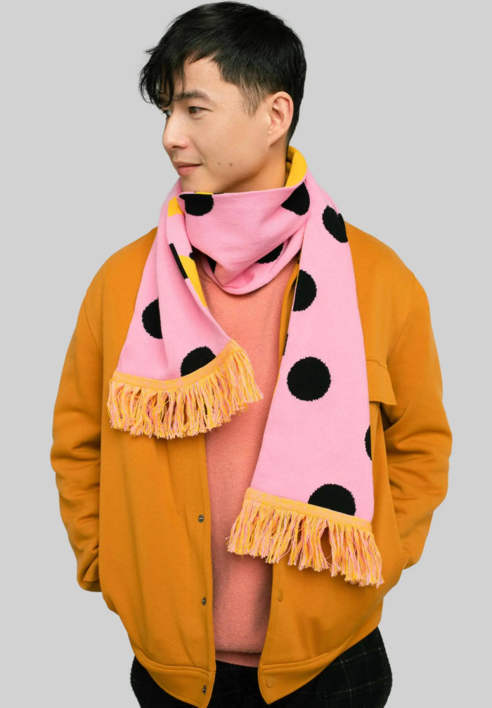 Organic cotton scarf Snake