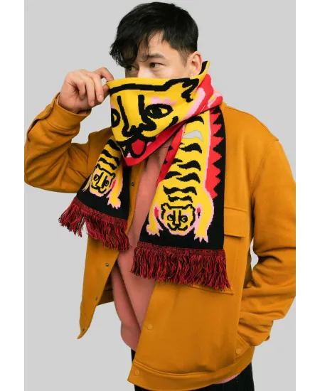 Organic cotton scarf Tigers