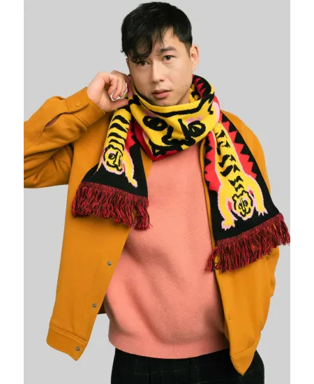 Organic cotton scarf Tigers