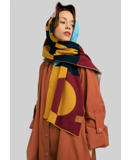Organic Cotton Jacquard Scarf Minimalism