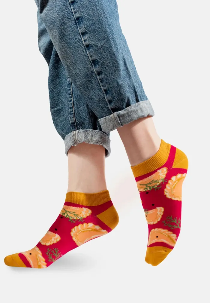 Ankle socks burgundy Dumplings