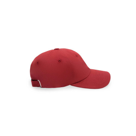 Cotton baseball cap Flower brick red