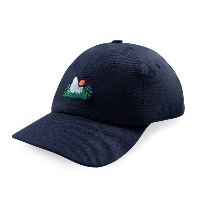 Low profile baseball cap Mountains dark navy blue