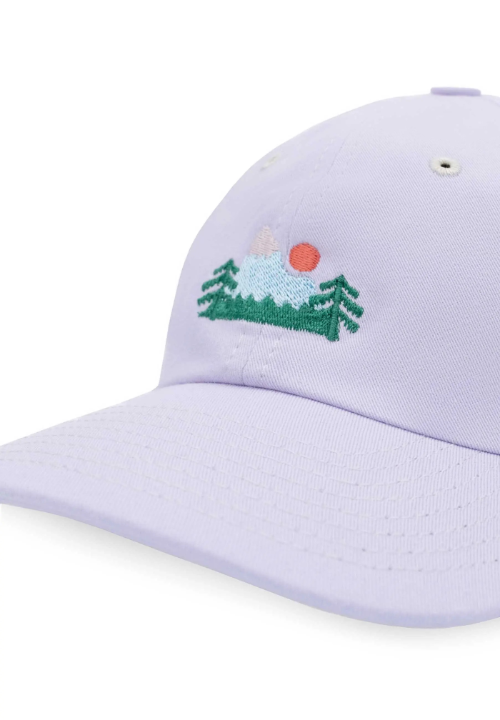 Low profile baseball cap Mountains lilac