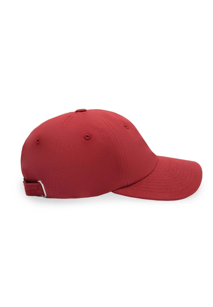 Low profile baseball cap Mountains brick red