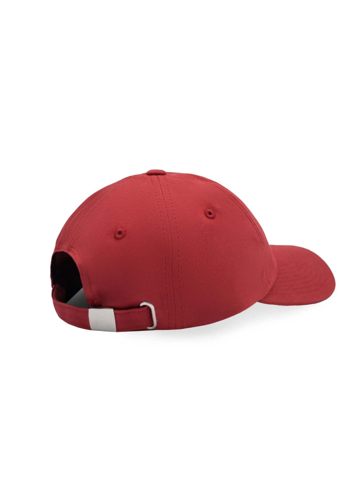 Low profile baseball cap Mountains brick red