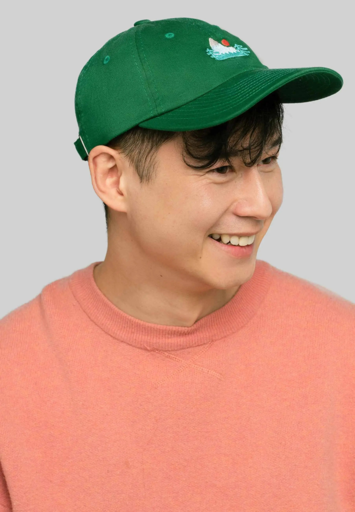 Czapka z daszkiem low profile Góry zielona