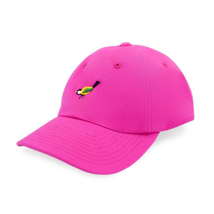 Czapka z daszkiem low profile Sikorka różowa