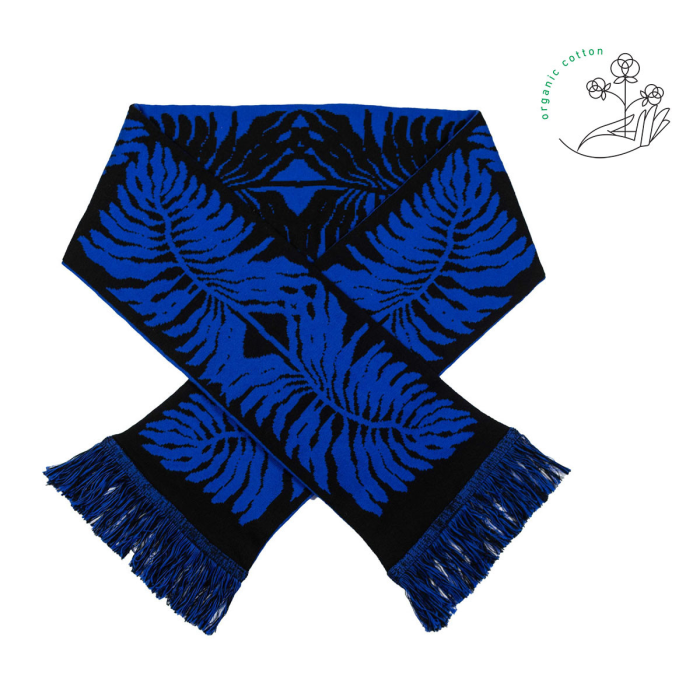 Organic cotton scarf Fern