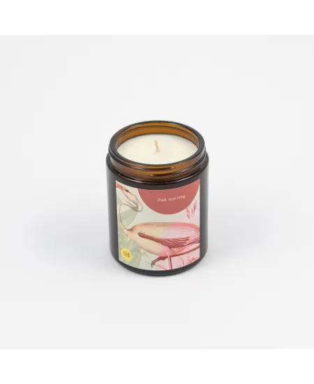 Soy candle hemp Pink Morning