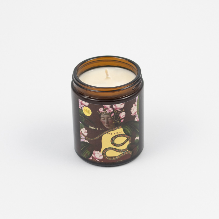 Soy candle hemp Riders on the Storm