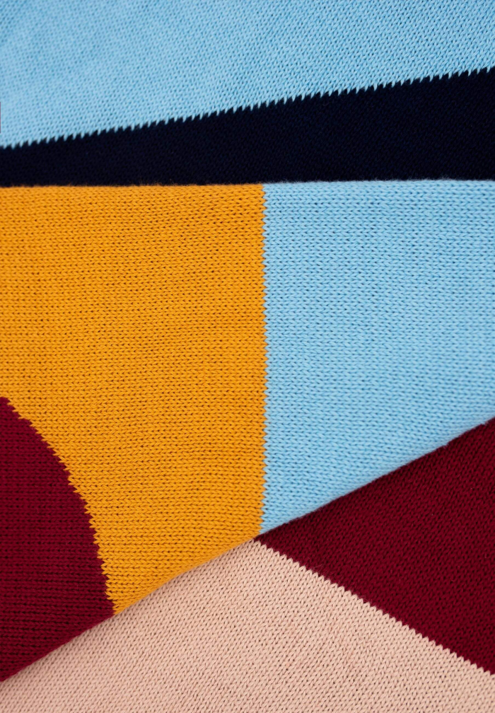 Organic Cotton Jacquard Scarf Minimalism